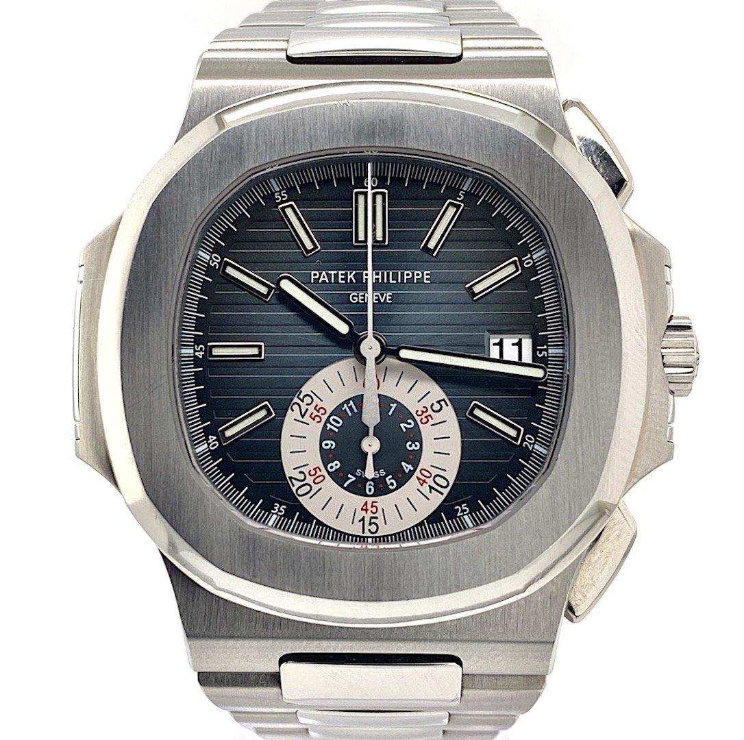 Patek Philippe 5711/111p Nautilus Blue Sapphire Bezel - Luxury Watches USA