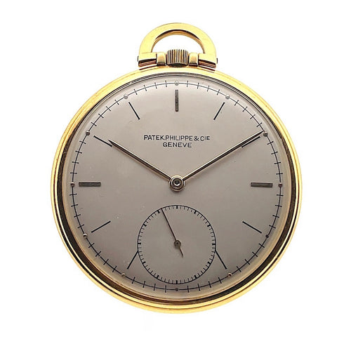 Patek Philippe Open-Face Pocket Watch Yellow Gold From The 1900s - Twain Time