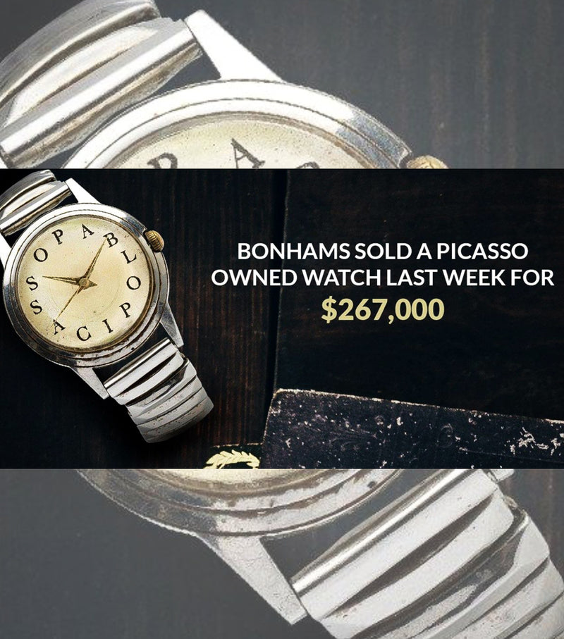 Bonhams Sold A Picasso Owned Watch Last Week For $267,000 - Twain Time, Inc.