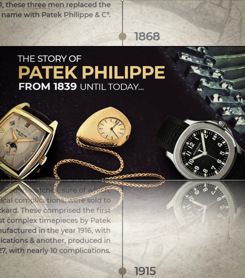 The Story of a Swiss Luxury Watch Company | Patek Philippe | From 1839 Until Today… - Twain Time, Inc.