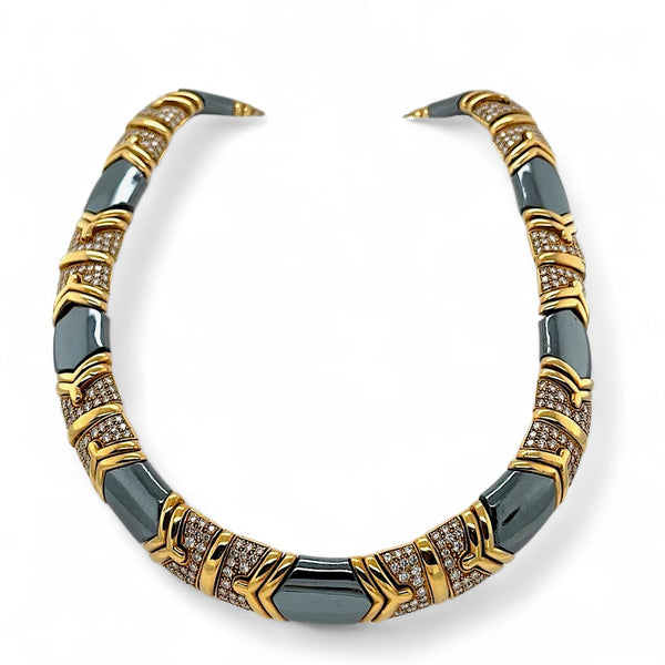 Bulgari 18K Yellow Gold & Hematite Gem-Set Suite Circa 1985 | Twain Time