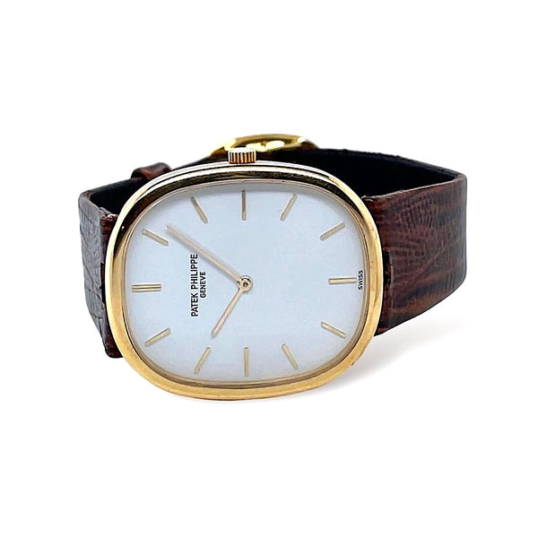 Buy Preowned Patek Philippe Golden Ellipse Yellow Gold Ref. 3838J | Twain Time