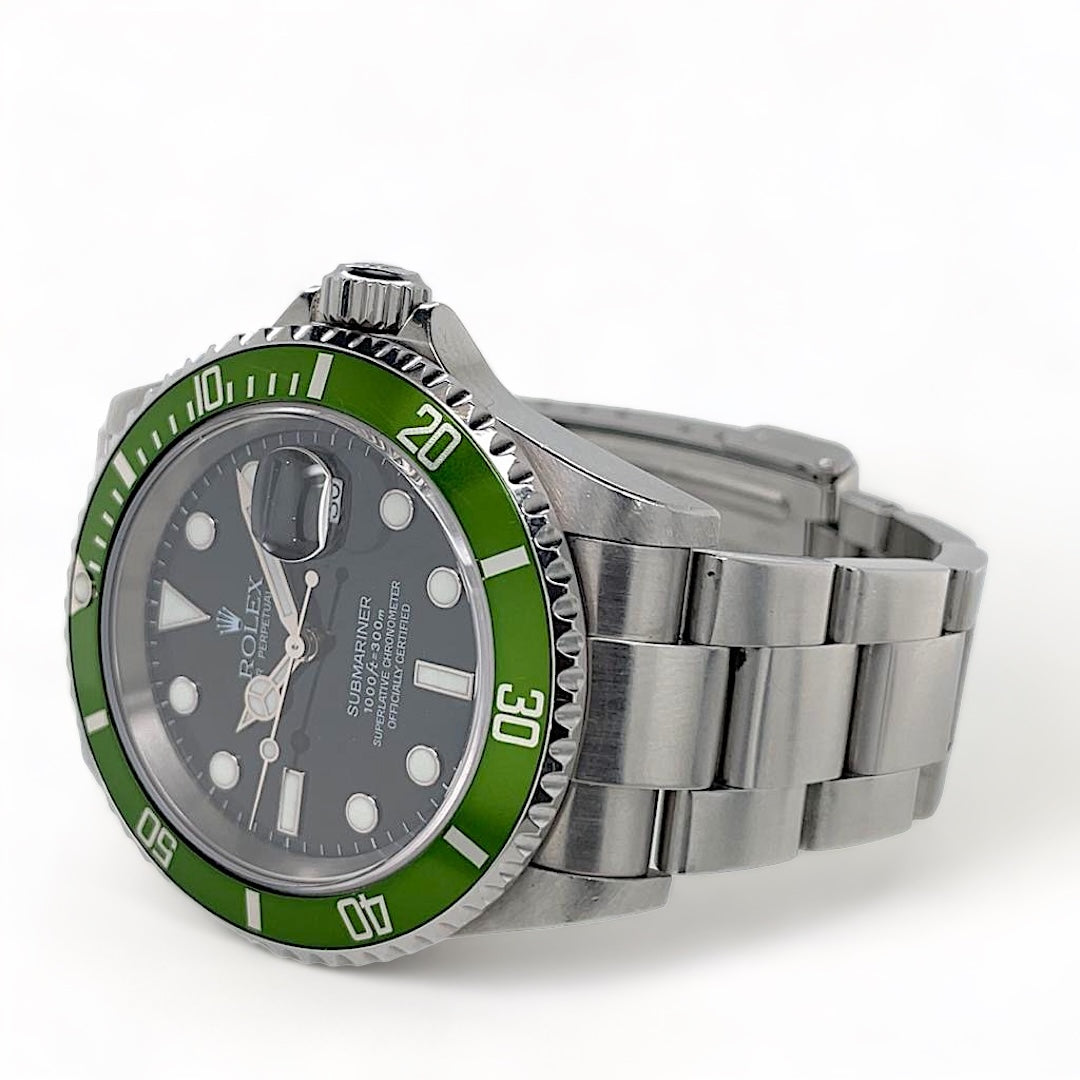 rolex kermit flat four