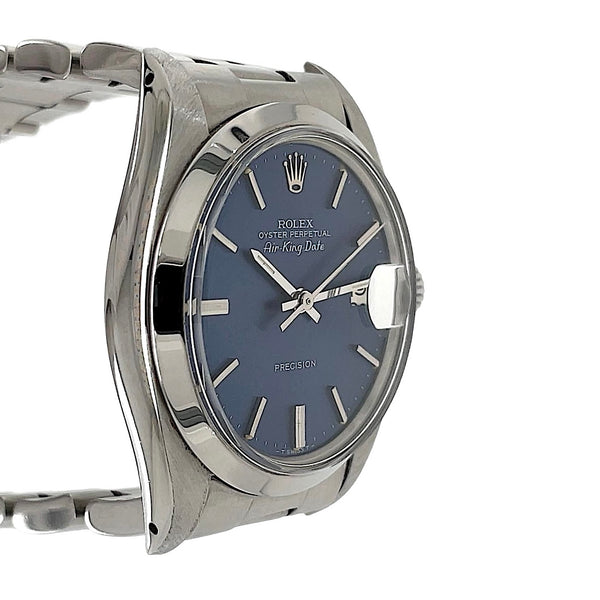 Shop Certified Preowned Rolex Air King Date Blue Dial Ref. 5700 | Twain Time