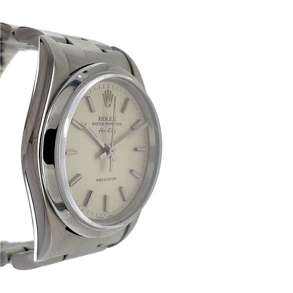 Shop Certified Preowned Rolex Air-King Silver Dial Ref. 14000 Ca. 1996 |Twain Time