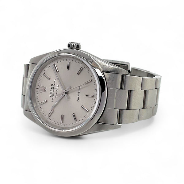 Shop Certified Preowned Rolex Air-King Silver Dial Ref. 14000 Ca. 1996 |Twain Time