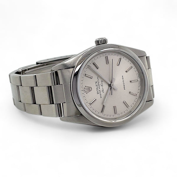 Shop Certified Preowned Rolex Air-King Silver Dial Ref. 14000 Ca. 1996 |Twain Time