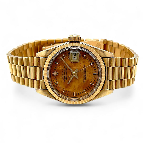 Shop Rolex Datejust Wood Dial Jubilee Ref. 79178 | Twain Time