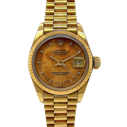 Shop Rolex Datejust Wood Dial Jubilee Ref. 79178 | Twain Time