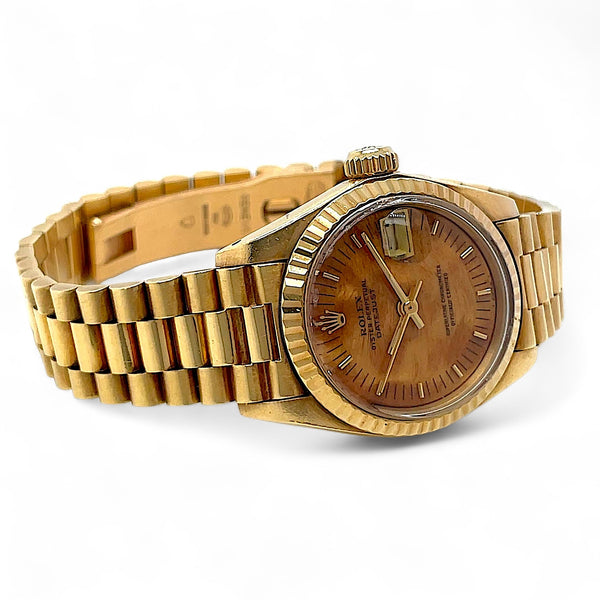 Shop Rolex Datejust Wood Dial Jubilee Ref. 79178 | Twain Time