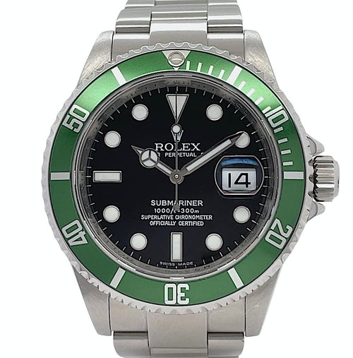 Shop Rolex Submariner Date Kermit Racing Green MK VII Ref. 16610T | Twain Time