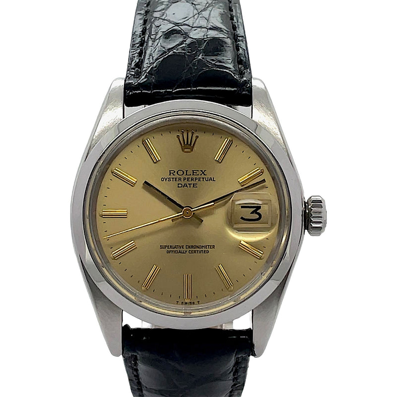 Shop Certified Vintage Rolex Oyster Perpetual Date Steel Ref. 1500 | Twain Time