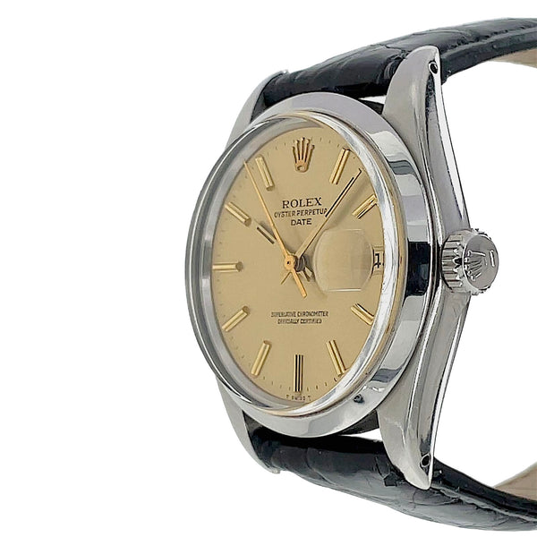 Shop Certified Vintage Rolex Oyster Perpetual Date Steel Ref. 1500 | Twain Time