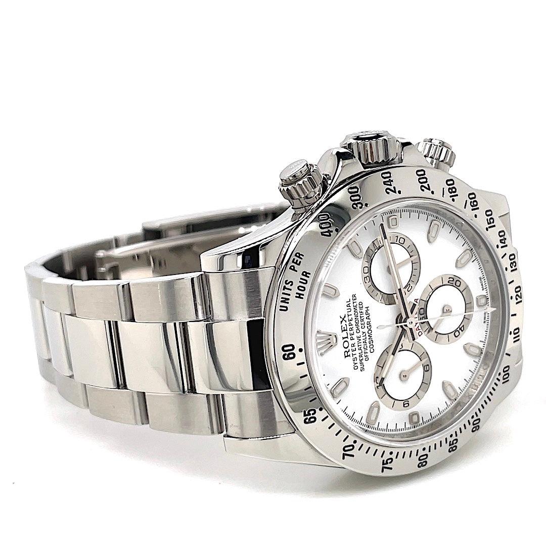 rolex daytona all silver