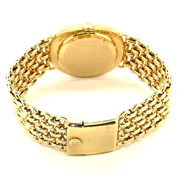 Patek Philippe Golden Ellipse 18K Yellow Gold With Mesh Bracelet Ref. 3848/1J - Twain Time, Inc.
