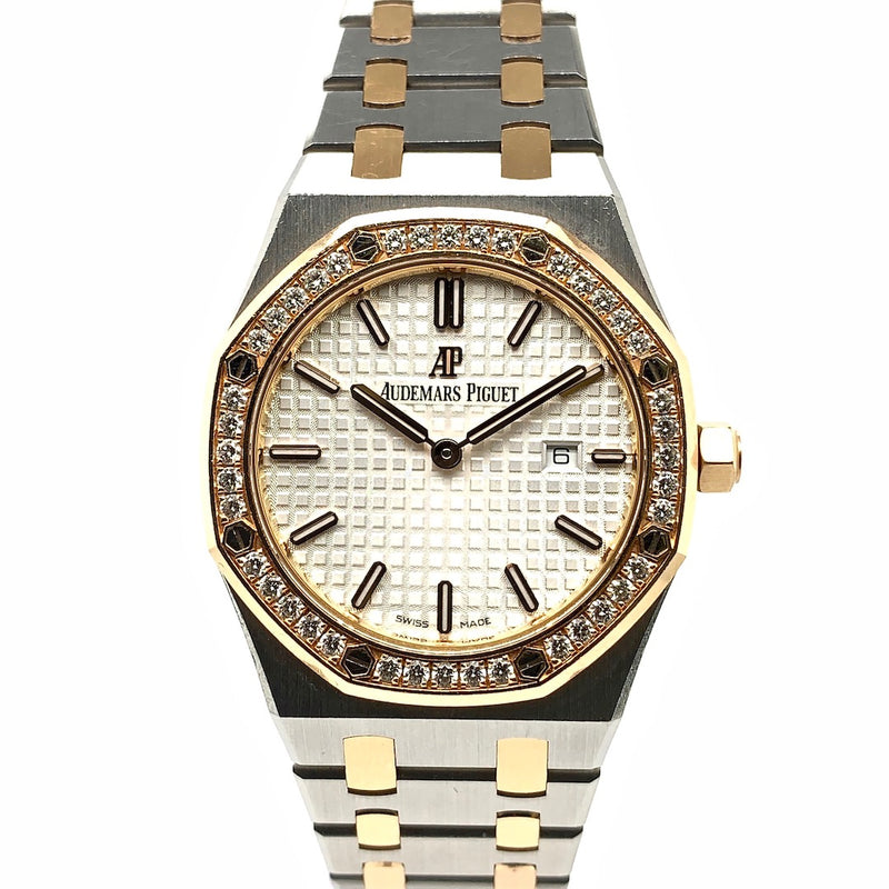 Audemars Piguet Ladies Royal Oak Two-Tone Diamond-Set Bezel Ref. 67651SR - Twain Time, Inc.