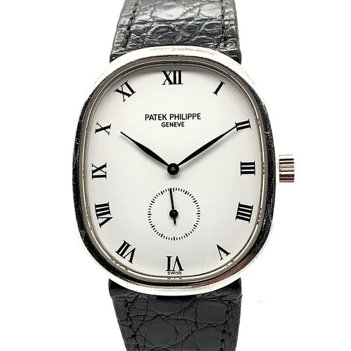 Patek Philippe Golden Ellipse 18K White Gold Mechanical Ref. 3978G - Twain Time, Inc.