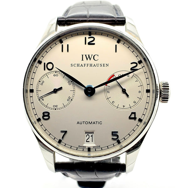 IWC Portugieser 7 Days Power Reserve Stainless Steel Ref. IW500114 - Twain Time, Inc.