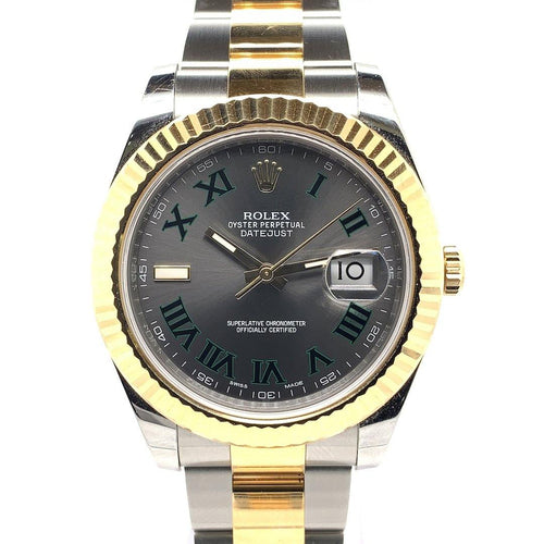 Rolex Oyster Pepetual Datejust II Wimbledon Two Tone 41mm Ref. 126333 - Twain Time, Inc.