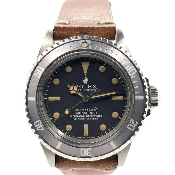 Rolex Submariner Stainless Steel Black Matte 4-Line Dial Ref. 5512 - Twain Time, Inc.