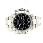 Rolex Oyster Perpetual Cosmograph Daytona Black Dial Stainless Steel Ref. 116520 - Twain Time, Inc.