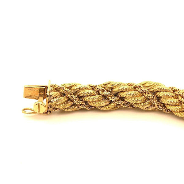 Tiffany & Co. Necklace 18K Yellow Gold Ca. 1960s Double Twisted Rope