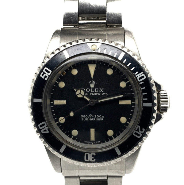 Rolex Submariner Stainless Steel Feet First Serif Dial Ref. 5513 - Twain Time, Inc.