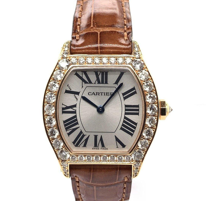 Pre-Owned Cartier Tortue 18K Rose Gold & Diamonds Ref. 2645