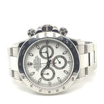Rolex Oyster Perpetual Cosmograph Daytona White Dial Stainless Steel Ref. 116520 - Twain Time, Inc.