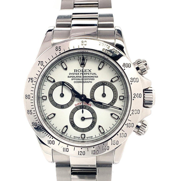 Rolex Oyster Cosmograph Daytona White Dial Stainless 116520