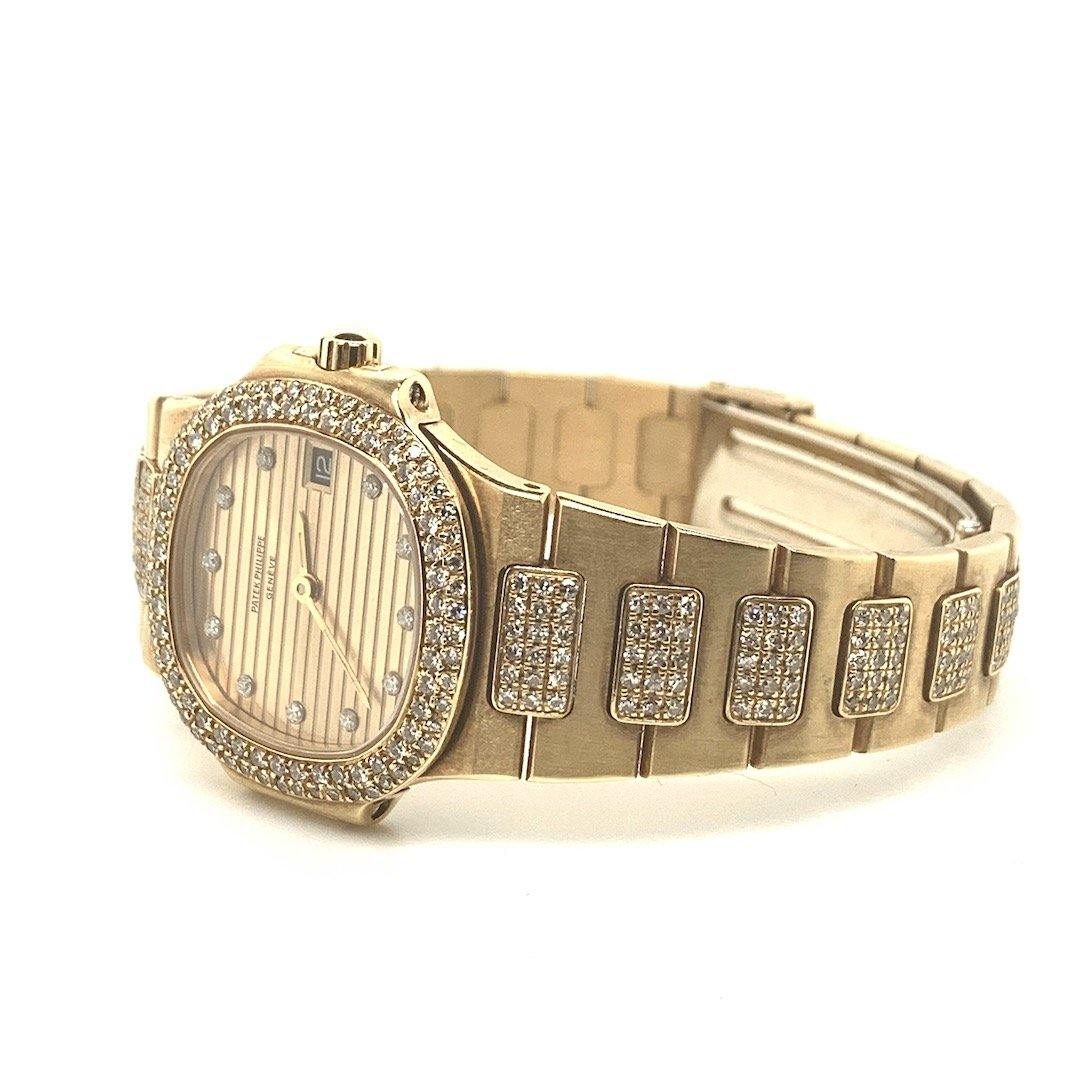 Patek Philippe Nautilus Tiffany & Co. 4700/61JA Stainless And Yellow Gold  Factory Diamond Bezel PreOwned