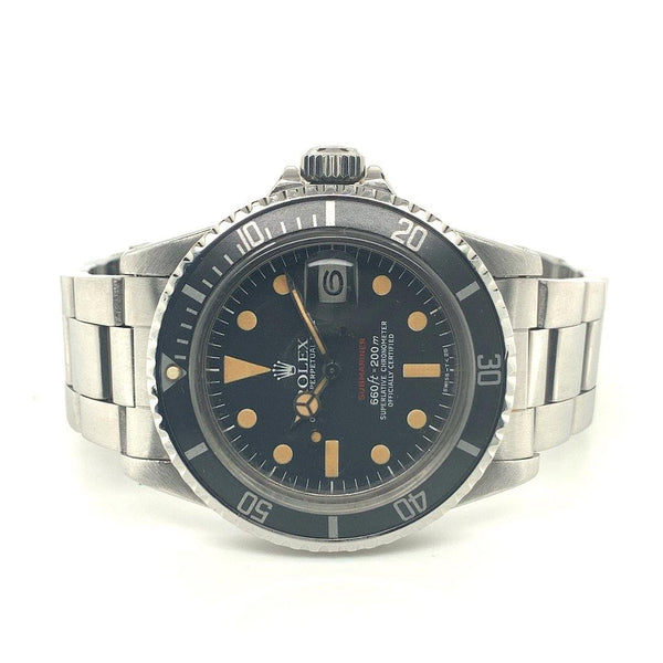 Rolex Red Submariner Stainless Steel "MK V" Dial Ref. 1680 - Twain Time, Inc.