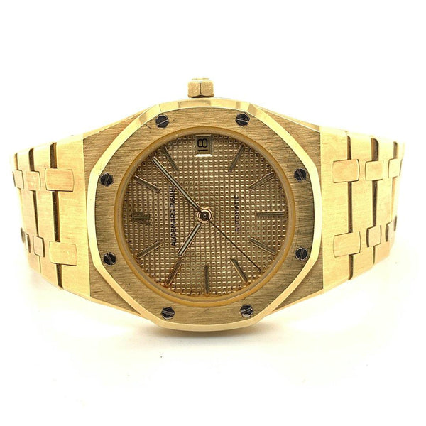 Audemars Piguet Royal Champagne Dial 18K Yellow Gold 36mm Ref. 14700BA - Twain Time, Inc.