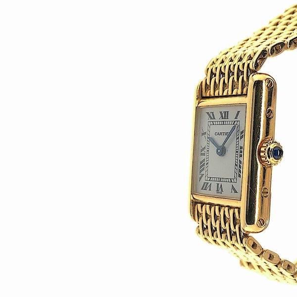 Men's Cartier Tank Louis Cartier in solid 18k Yellow Gold with