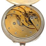 Patek Philippe Openface Pocket Watch Chronometro Gondolo Silver & 18K Rose Gold - Twain Time, Inc.