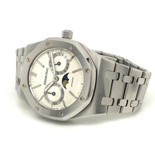 Audemars Piguet Royal Oak Day-Date Moon Phase Stainless Steel Ref. 25594ST - Twain Time, Inc.