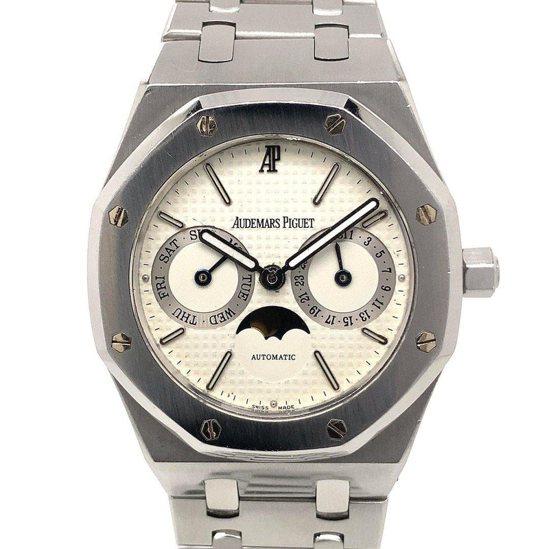 Audemars Piguet Royal Oak Day-Date Moon Phase Stainless Steel Ref. 25594ST - Twain Time, Inc.