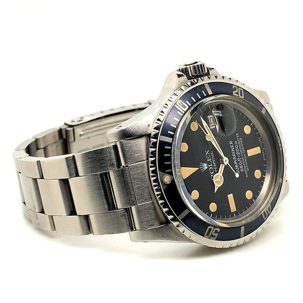 Rolex Submariner Stainless Steel Black Matte Dial Ref. 1680 - Twain Time, Inc.
