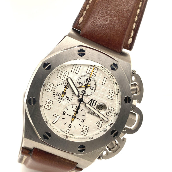 Audemars Piguet Royal Oak Offshore T3 Chronograph Silvered Dial Titanium-Twain Time, Inc.