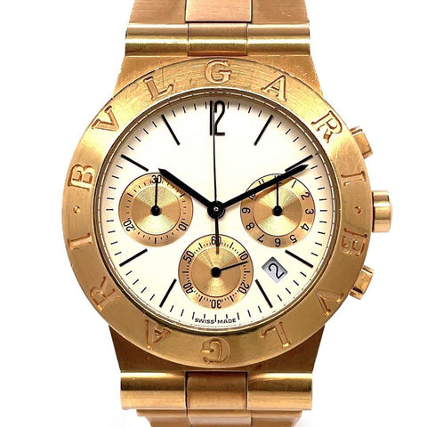 Bvlgari diagono 2025 gold watch