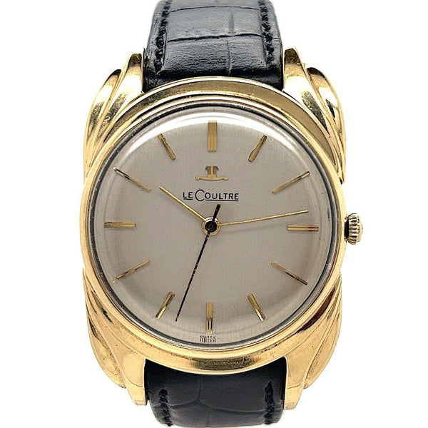 Men's Slim 14K Gold Plated Watch with Leather Band