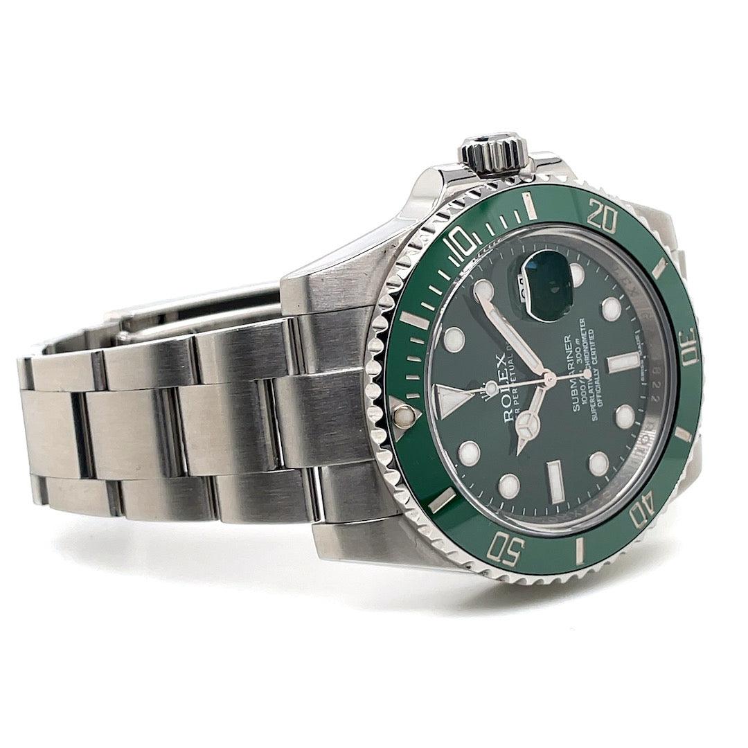 ROLEX  SUBMARINER HULK, REFERENCE 116610LV, A STAINLESS STEEL
