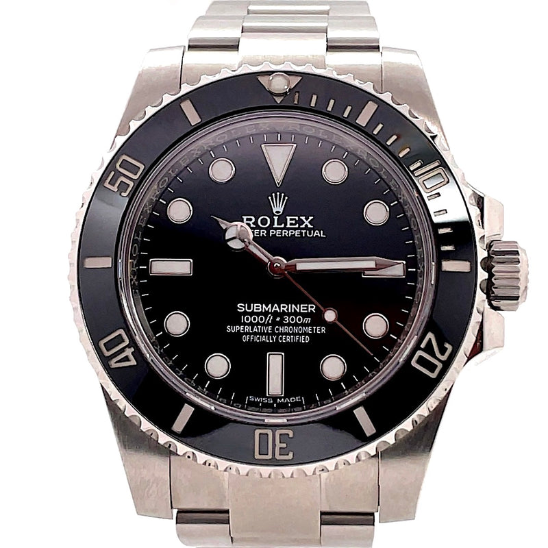 Rolex Submariner Oyster No Date Cerachrom Bezel Ref. 114060 - Twain Time  Edit alt text