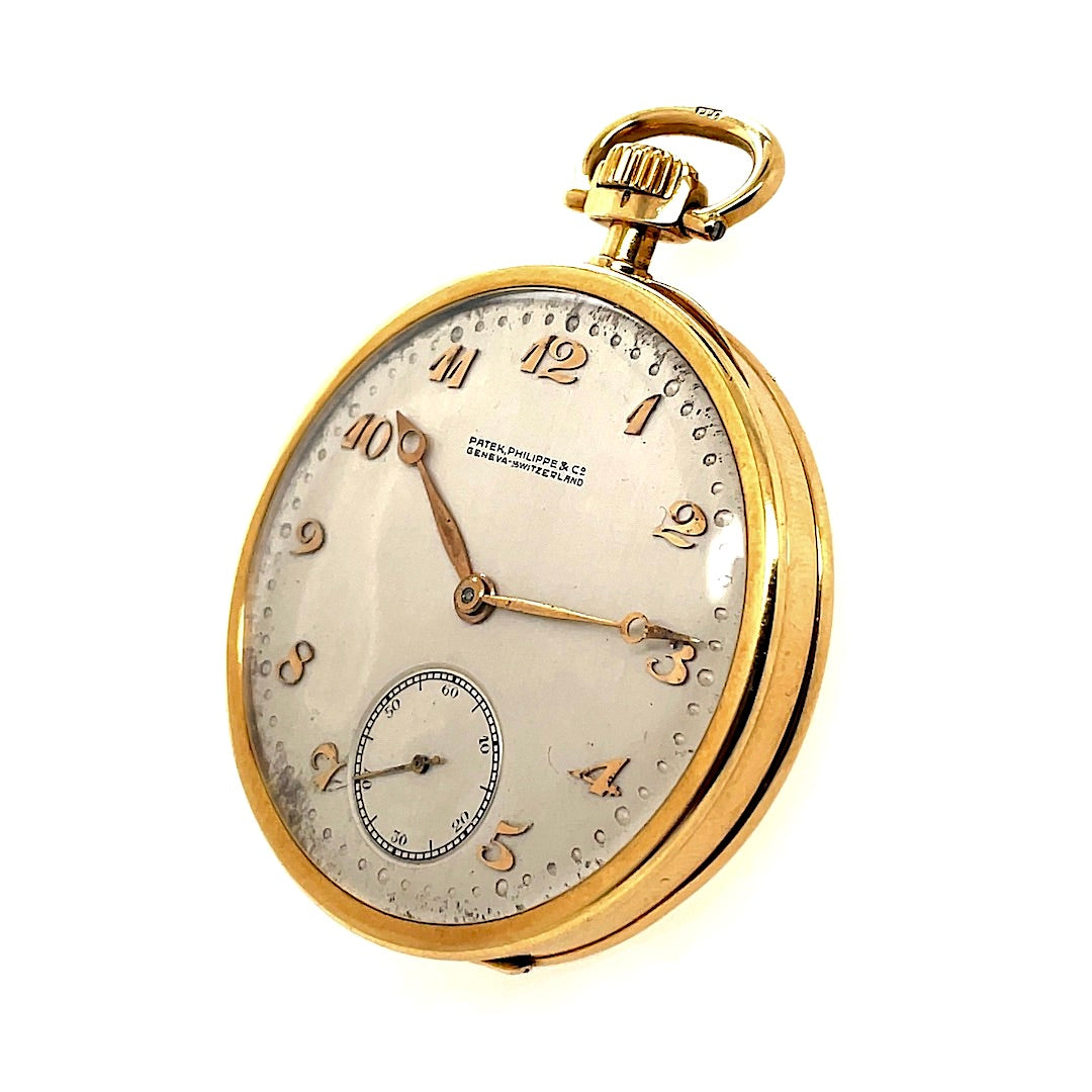 Antique Patek Philippe Pocket Watch 258729 in 18k Yellow Gold 