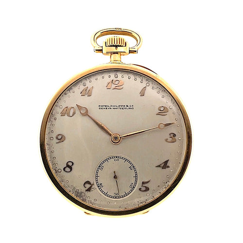 Patek Philippe Open-Face Yellow Gold Pocket Watch Circa 1900s - Twain Time
