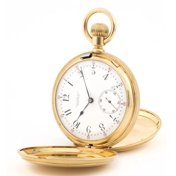 Antique Tiffany & Co. Pocket Watch Double Hunter Case Solid 18K Yellow Gold - Twain Time, Inc.
