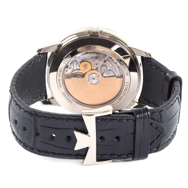 Buy VC Patrimony Retrograde Day Date 18K White Gold