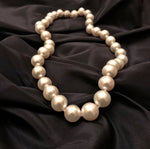 South Sea AAA White Pearl Necklace With Diamond 18K White Gold - Twain Time, Inc.