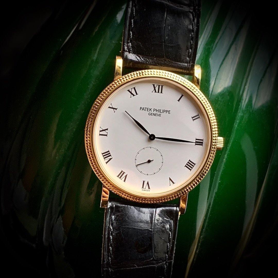 Preo-Owned Patek Philippe Calatrava 18K Yellow Gold Ref. 3820J