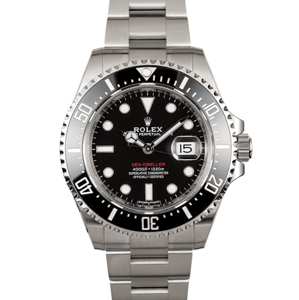 Rolex Sea-Dweller Deepsea Ceramic Red Letter Dial Stainless Steel Ref. 126600 - Twain Time, Inc.